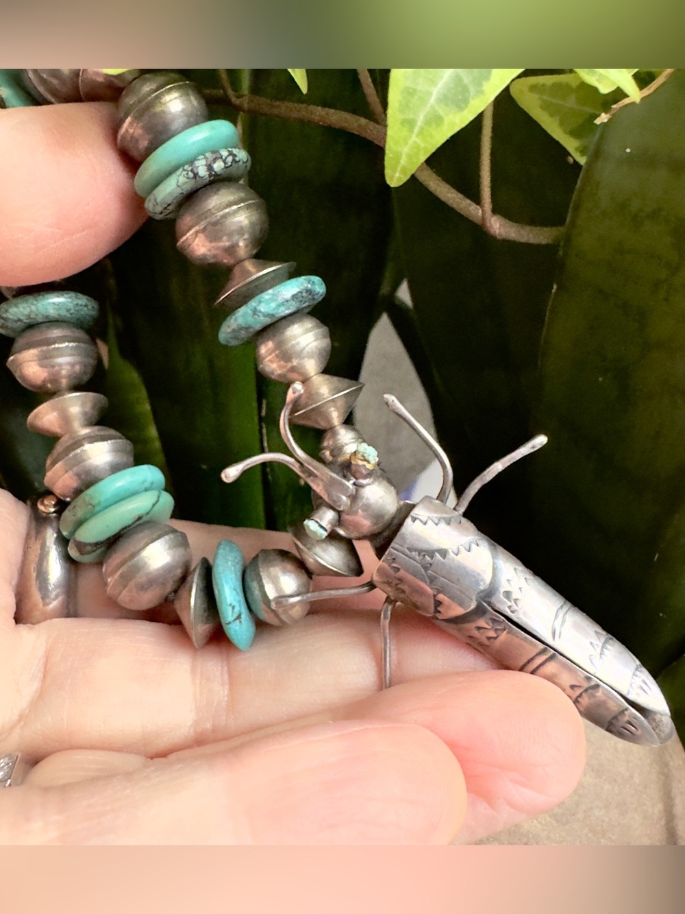 Navajo Turquoise Bug Bracelet